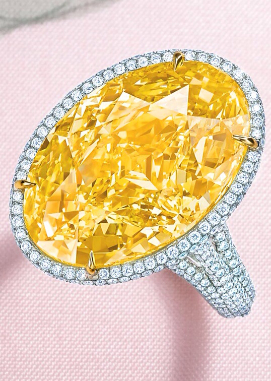 Yellow diamond rings from tiffany