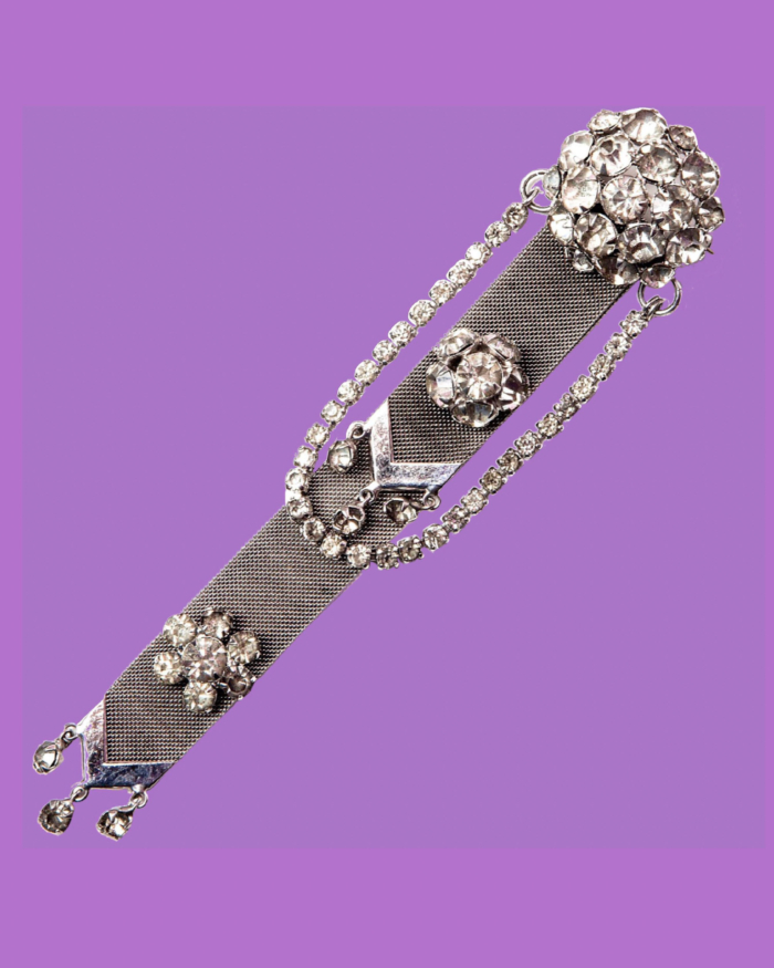 Vintage Adele Simpson Chatelaine Brooch, circa 1940’s