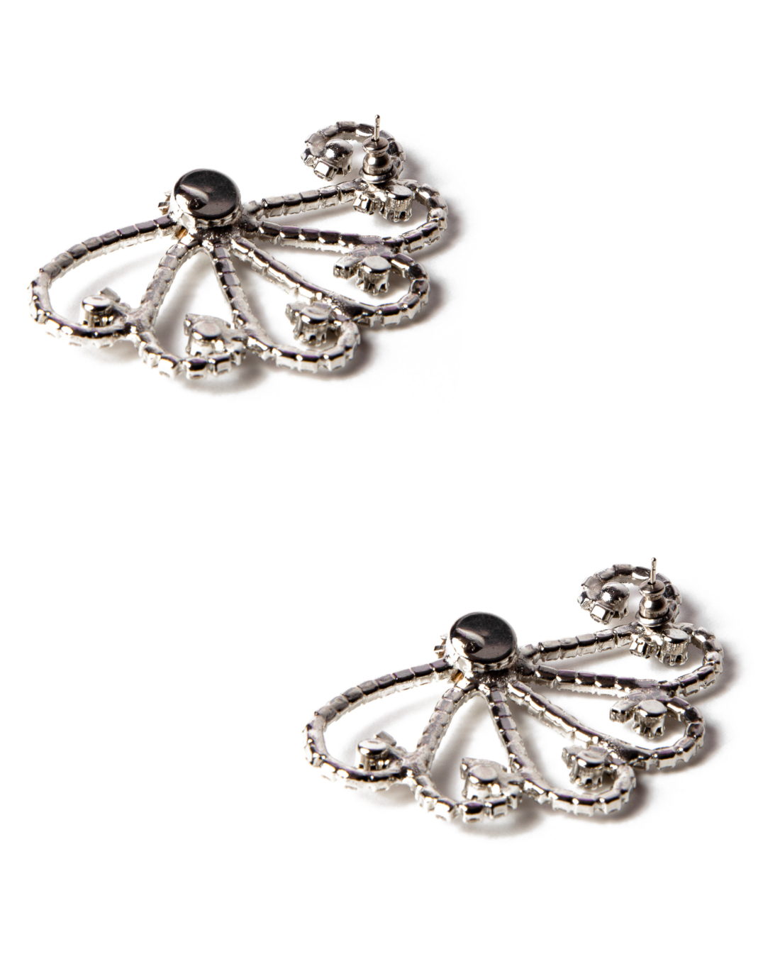 Vintage Once Upon a Flourish Sparkling Diamanté Earrings of Splendor, circa 1950’s