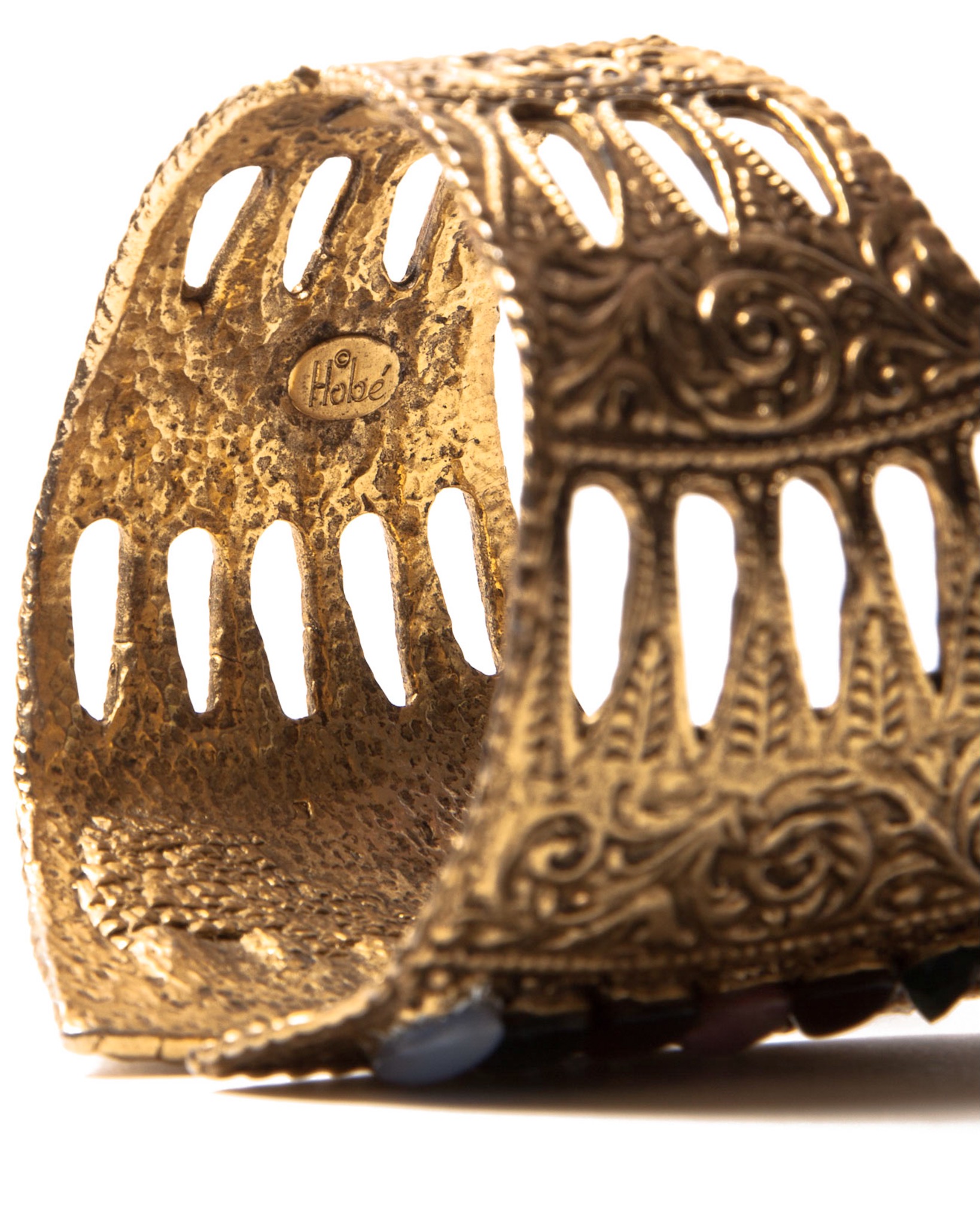 CLEOPATRA Statement Bangle Bracelet Manchette. Gold. African Bracelet - -  Afrikrea