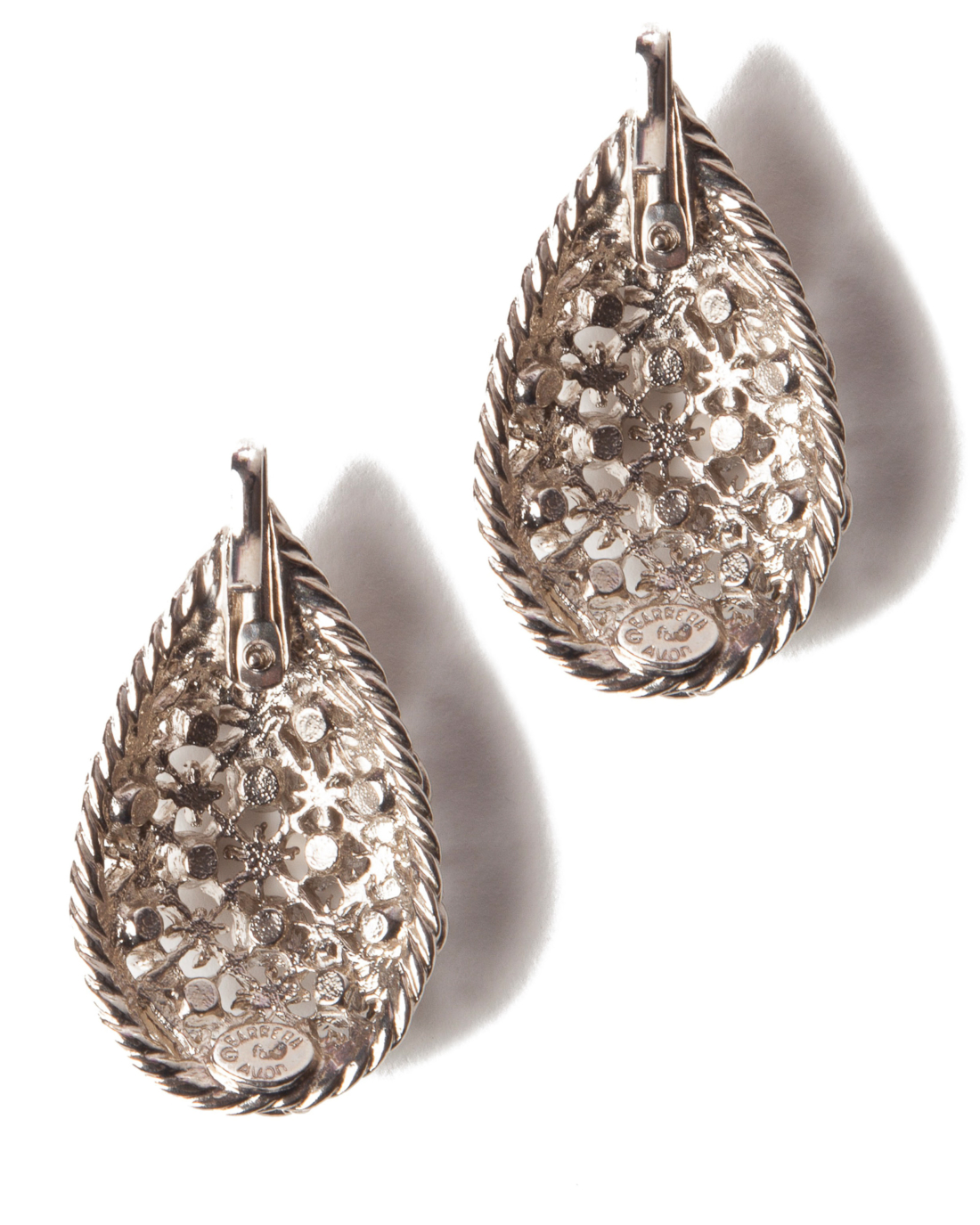 Convertible Day Night Silver Ear Clips, By Jose Maria Barrerra, circa 1960’s