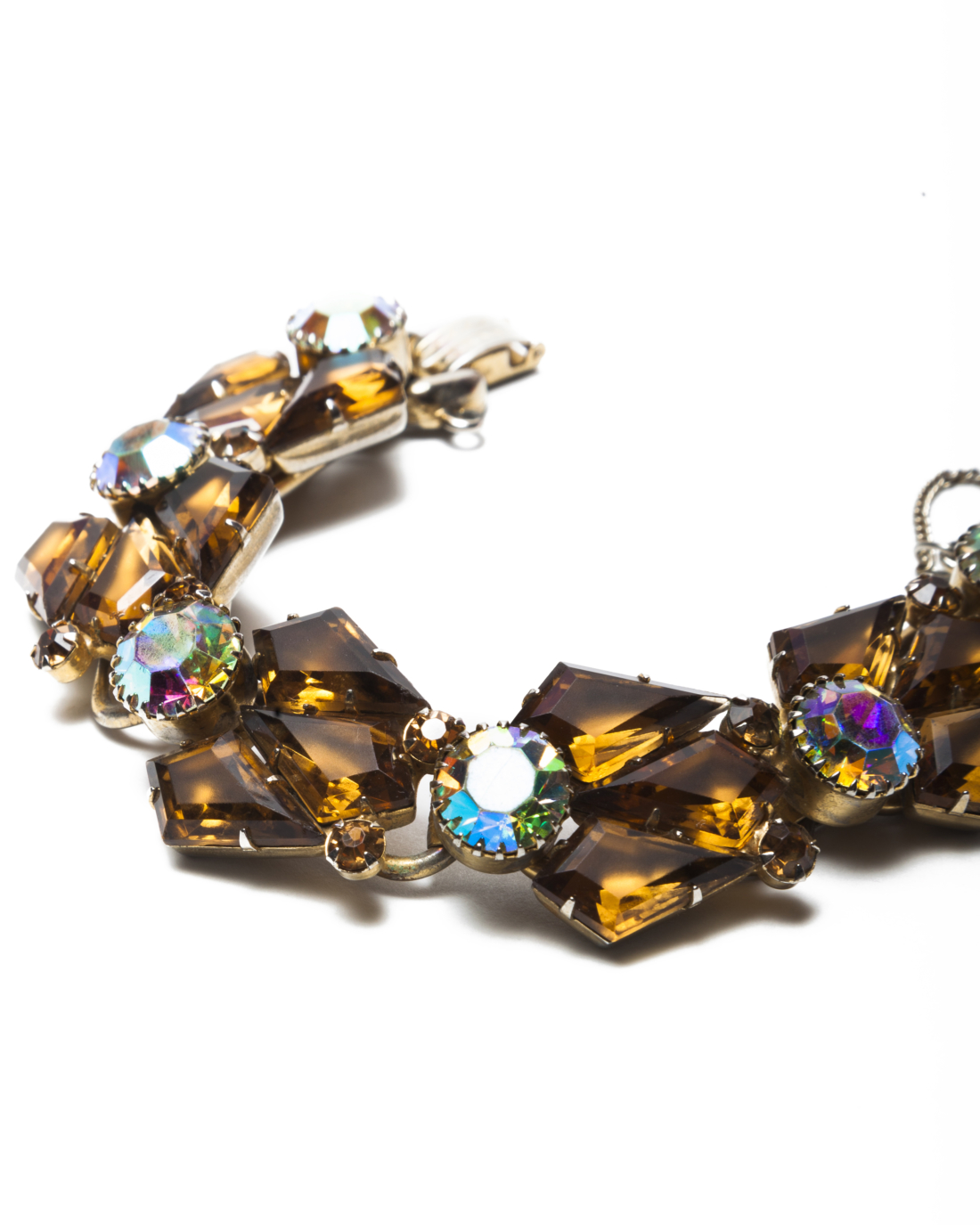 Vintage Juliana Topaz Kite Swarovski Chaton Bracelet, circa 1960’s