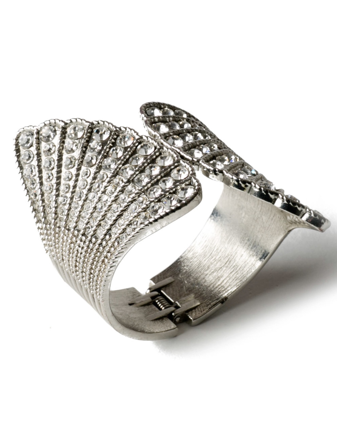 Sparkling Crystal Angel Wing Cuff Bracelet, circa 1950’s