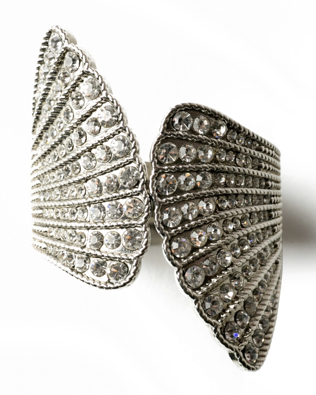 Sparkling Crystal Angel Wing Cuff Bracelet, circa 1950’s