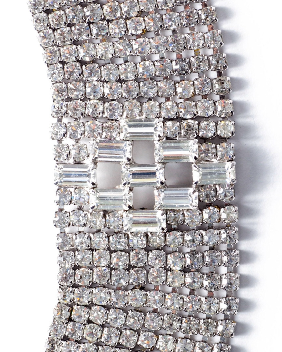 Diamante Crystal Mega Wide Bracelet, circa 1950's