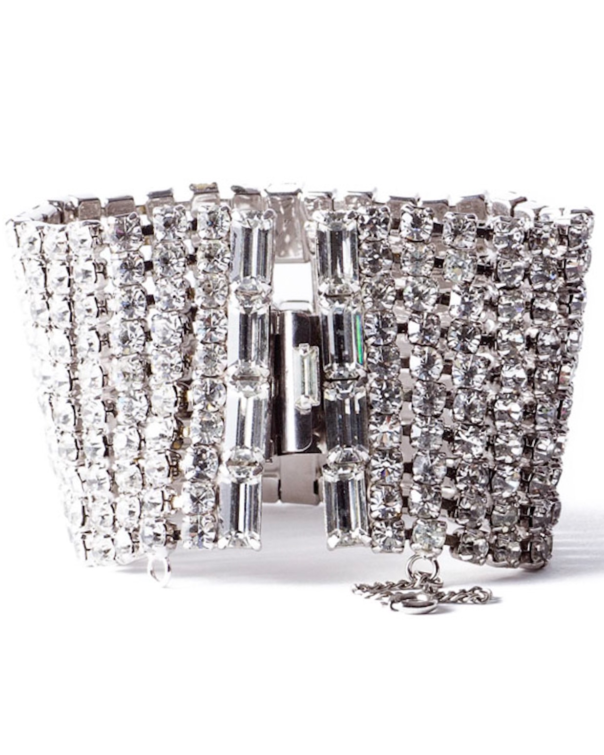 Wide outlet crystal bracelet